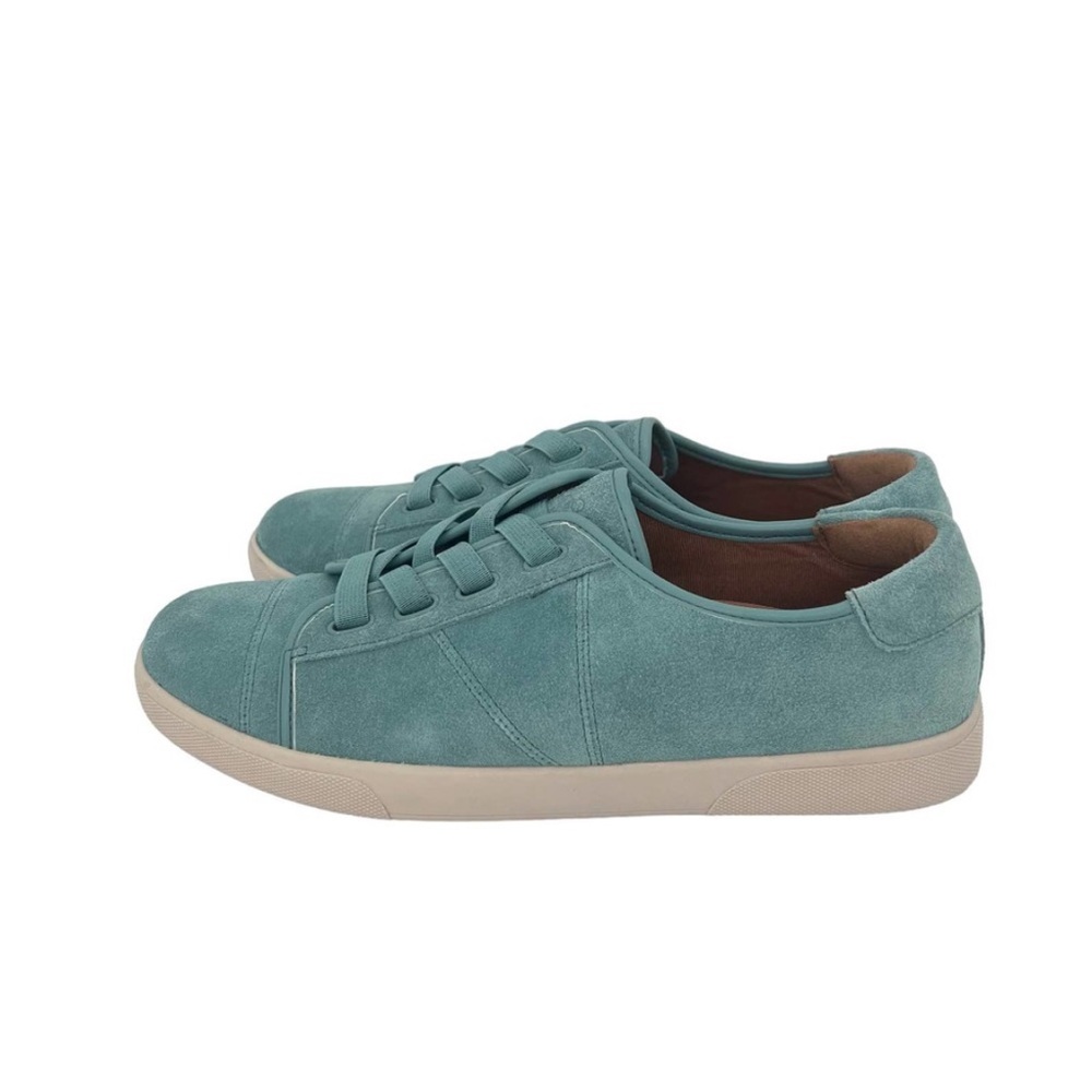 NWOT VIONIC 8 JEAN WOMEN'S TURQUOISE AQUA SUEDE SNEAKERS SHOES TENNIS GREEN BLUE